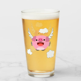 Copo De Pint Porco de Cartoon de Voo Bonito