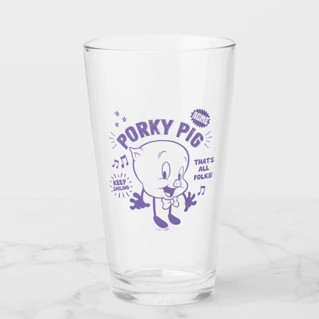 Copo De Pint Porky Pig Retro Sorrente (Frente)