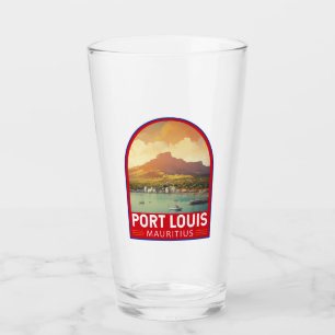 Copo De Pint Port Louis Maurícia Viagem Art Vintage