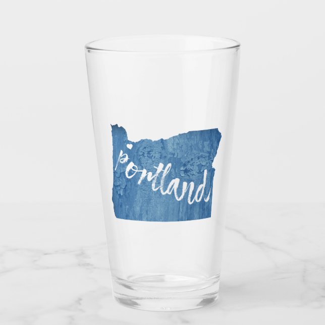 Copo De Pint Portland, Oregon Wood Grain (Frente)