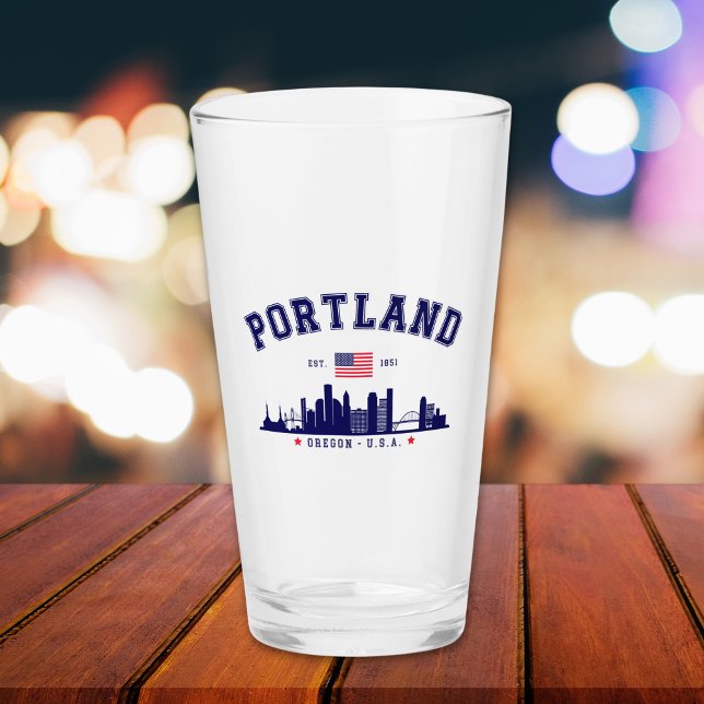 Copo De Pint Portland's Urban Silhouette (Criador carregado)