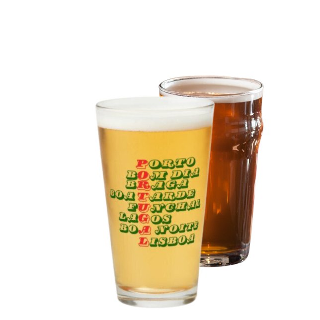 Copo De Pint Portugal Bom Dia Boa Tarde Boa Beer Noite (Criador carregado)