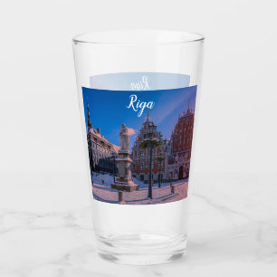 Copo De Pint Praça da Prefeitura de Riga no inverno