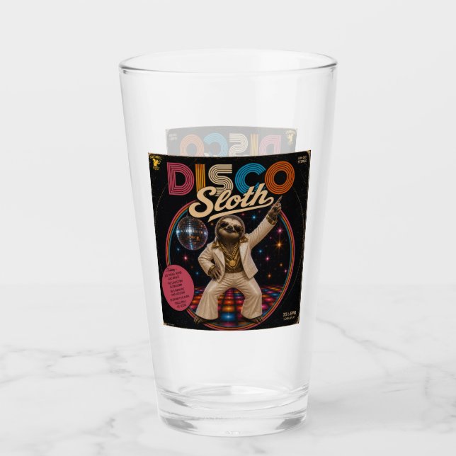 Copo De Pint Preguiça Disco (Frente)