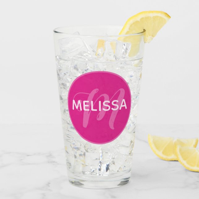 Copo De Pint Preppy Hearts Pink (Gelo traseiro)