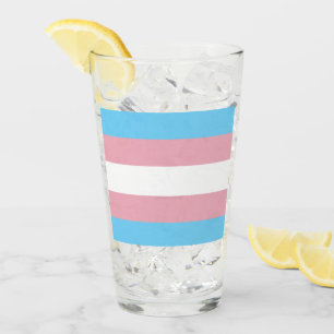 Copo De Pint Presente da bandeira do SlipperyJoe Transgender Pr