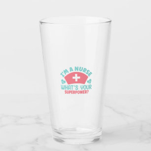 Copo De Pint Presente de Enfermeira Sou Enfermeiro