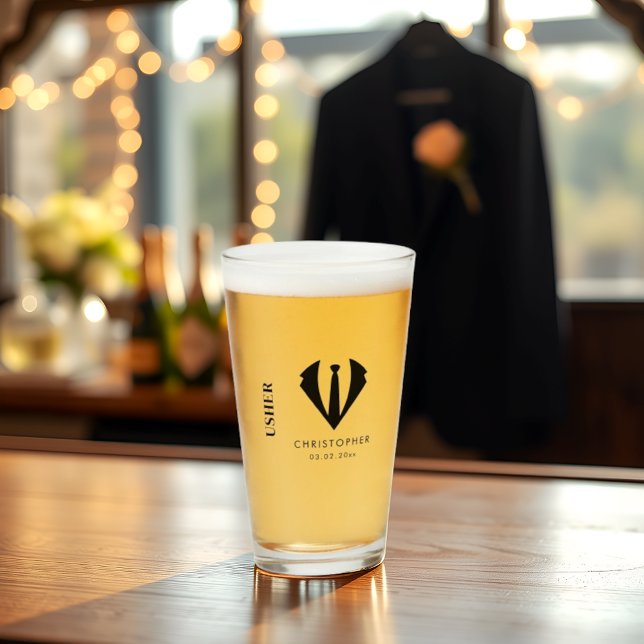 Copo De Pint Presente de Festa de casamento de Nome de Usuário  (Criador carregado)