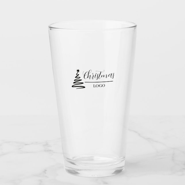 Copo De Pint Presente de Natal Personalizado Camiseta Moderna C (Frente)