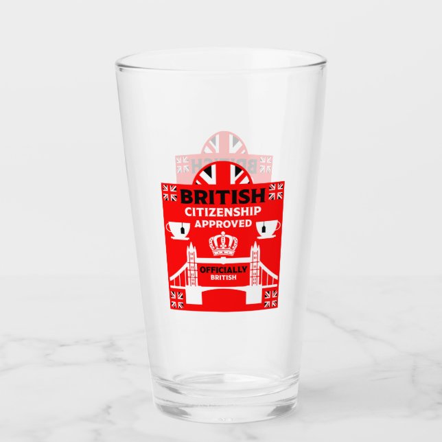 Copo De Pint Presentes de Cidadania Britânica (Frente)