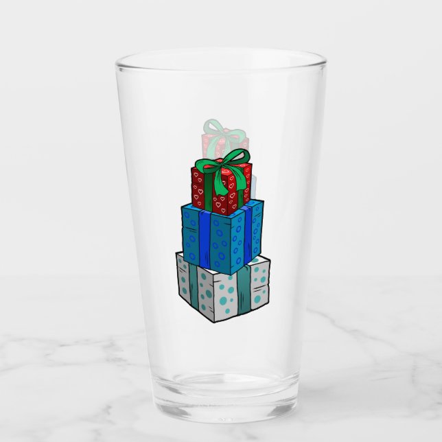 Copo De Pint Presentes de Natal (Frente)