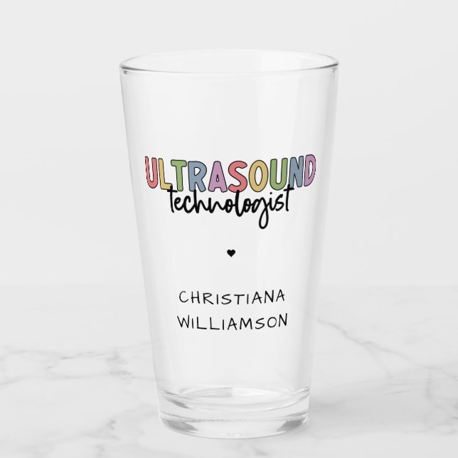 Copo De Pint Presentes de Ultrassonografia com Nome Personaliza (Frente)