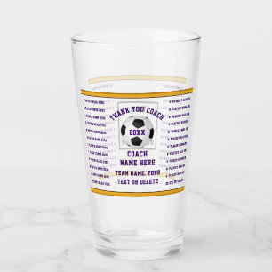 Copo De Pint Presentes para Treinadores de Futebol, Personaliza