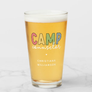 Copo De Pint Presentes personalizados do conselheiro de acampam