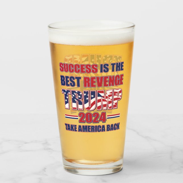 Copo De Pint Presidente Trump e JD VANCE 2024 (Traseira (Preenchido))
