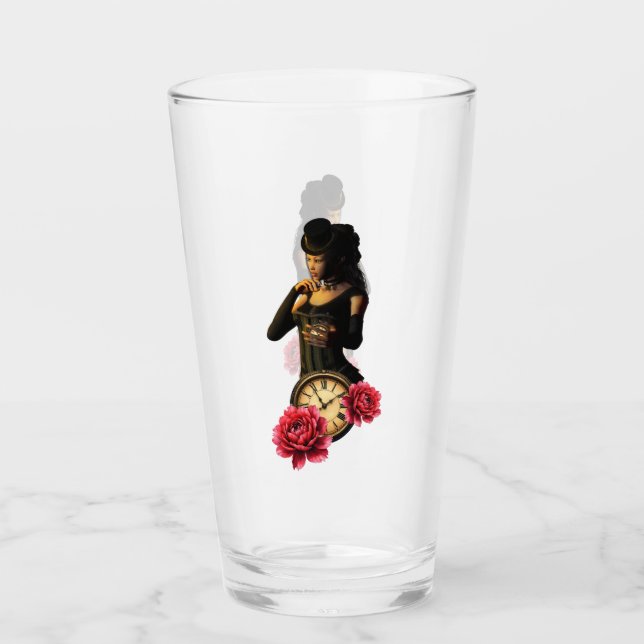 Copo De Pint Princesa dos Relógios – Guardiã das Horas ao Luar. (Frente)