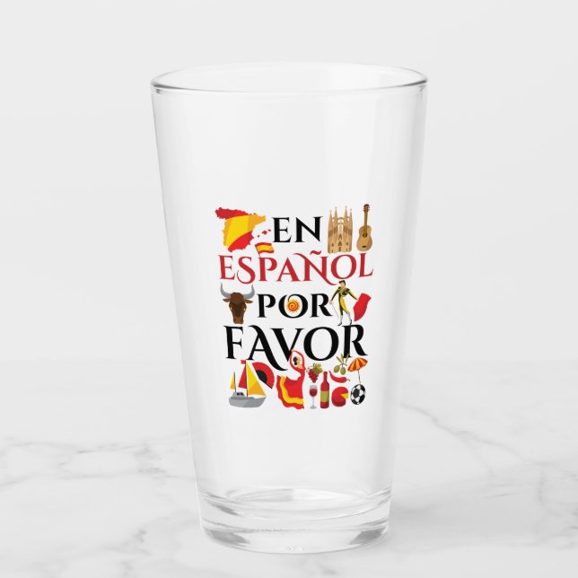 Copo De Pint Professor Espanol Por Favor (Frente)