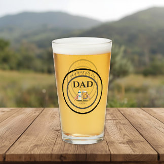 Copo De Pint Promoted to Dad Est 2026 Beer Glass Gift