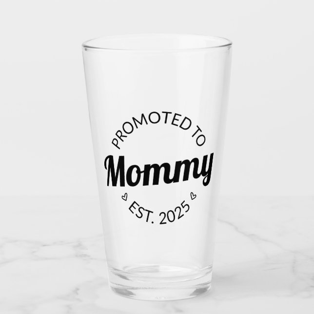 Copo De Pint Promovida a Mamãe Est. 2025 I (Frente)