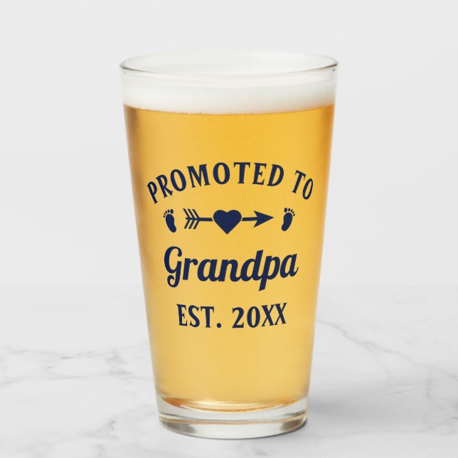 Copo De Pint Promovido Ao Avô Abuelo Gramps Papa (Frente (Preenchido))