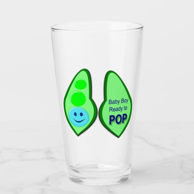 Copo De Pint Pronto para Pop Baby Boy Blue Pea (Frente)