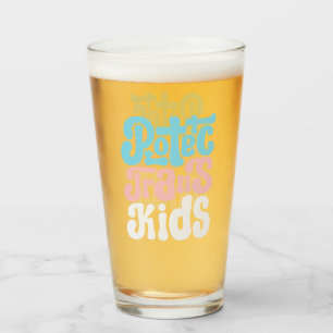 Copo De Pint Proteger Tumbler de Vidro para Crianças Trans