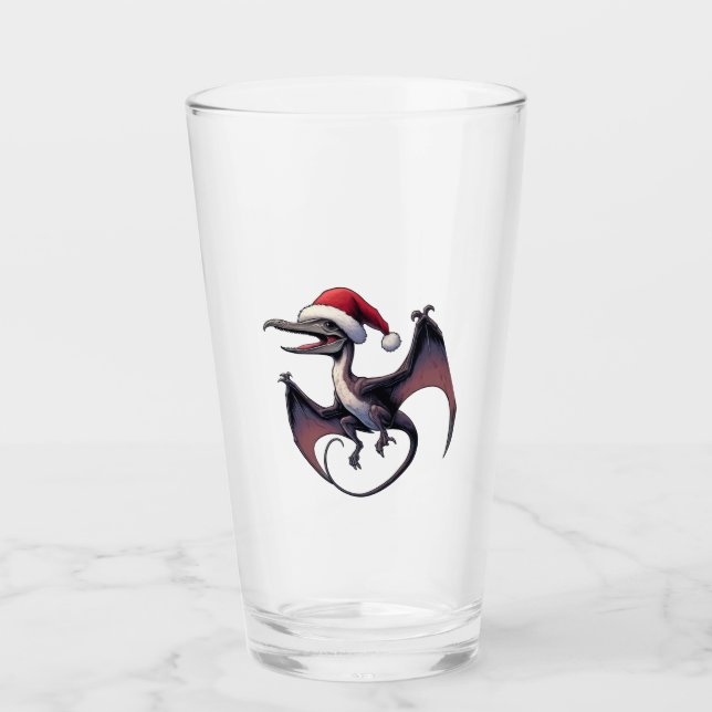 Copo De Pint Pterodactyl de Natal (Frente)