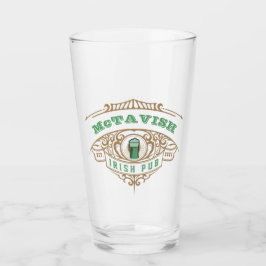 Copo De Pint Pub Beer Glass, personalizado irlandês
