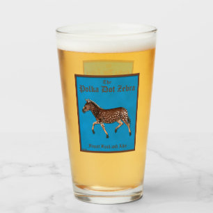 Copo De Pint Pub inglês da Bolinhas Zebra