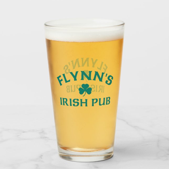 Copo De Pint Pub Irlandês de Flynn   (Frente (Preenchido))
