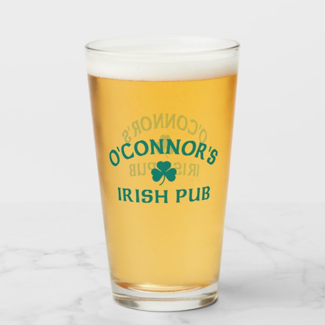 Copo De Pint Pub Irlandês O'Connor's   (Frente (Preenchido))