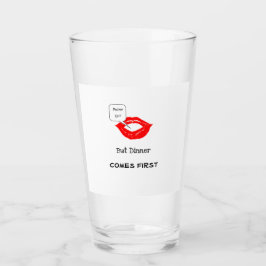 Copo De Pint "Pucker Up Jantar Primeiro"