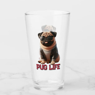 Copo De Pint Pug Life Cut Pug Dog