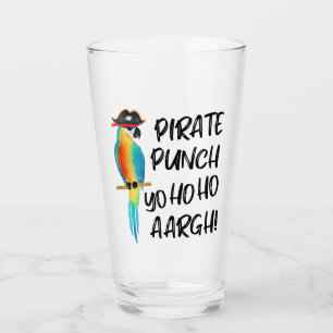Copo De Pint Punch Pirata de Papagaio Tropical