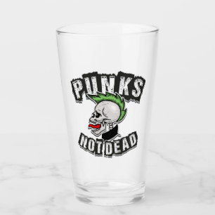 Copo De Pint Punks Not Morto Skull Mohawk Punk Rock Rocker