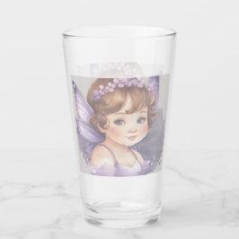 Copo De Pint Purple fairy fantasy Glass Cup