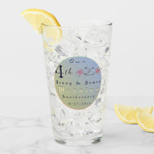 Copo De Pint Quarto aniversário de casamento