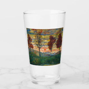 Copo De Pint Quatro Árvores (Landscape Art) (por Egon Schiele)