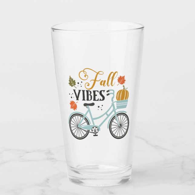 Copo De Pint Queda de Vibes por Bicicleta (Frente)