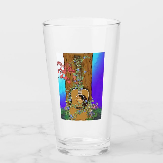 Copo De Pint "Querida" Natureza recuperou trabalho de arte de g (Frente)