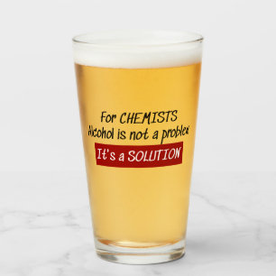 Copo De Pint Químicos Piada de Química da Solução de Álcoo