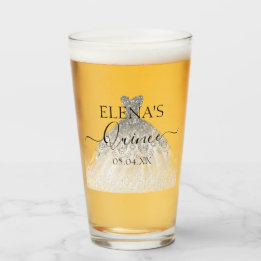 Copo De Pint Quinceañera Tall Glass Party Personalizado