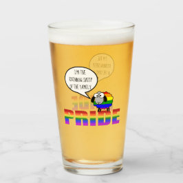 Copo De Pint Rainbow Pride Sheep Glass Tumbler