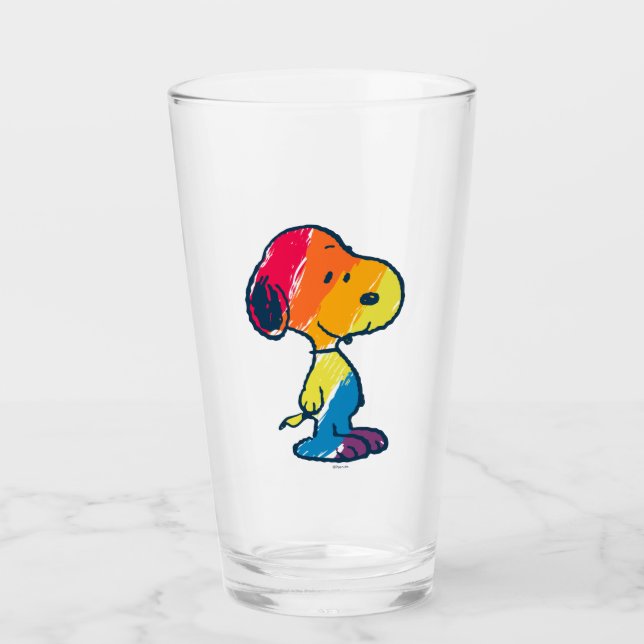 Copo De Pint Rainbow Snoopy (Frente)