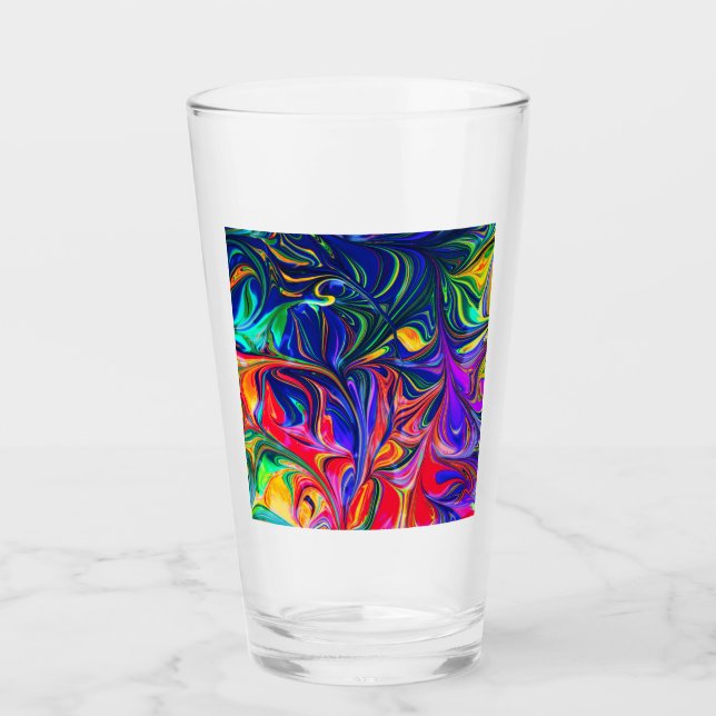 Copo De Pint Rainbow Swirl Trippy Glow Stick (Frente)