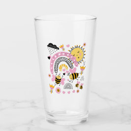 Copo De Pint Rainhas Bees Bonitas BFF, Menina, Presentes Rosa