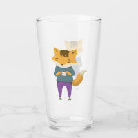 Raposa-branca com xícara de chá