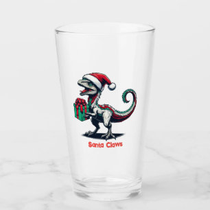 Copo De Pint Raptor de chapéu de Natal