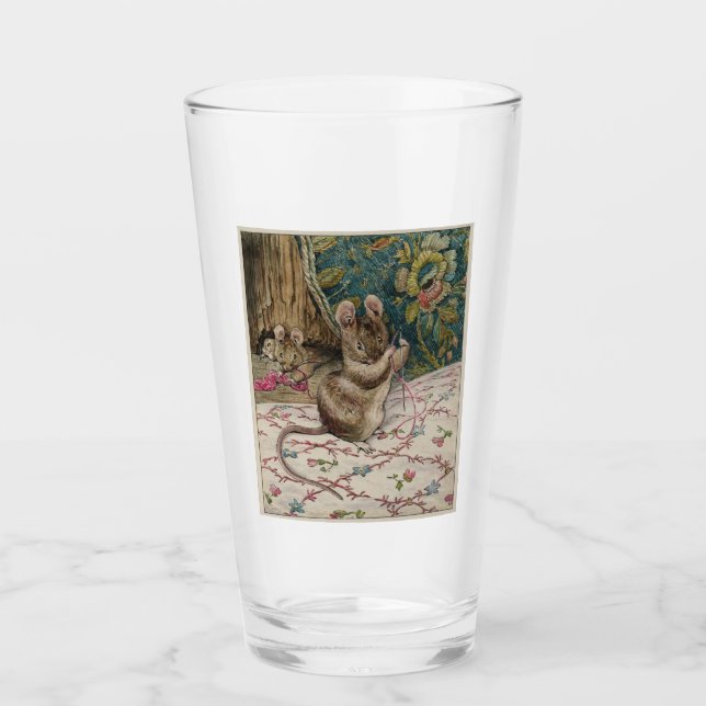 Copo De Pint Ratos no trabalho roscando a Agulha (Beatrix Potte (Frente)