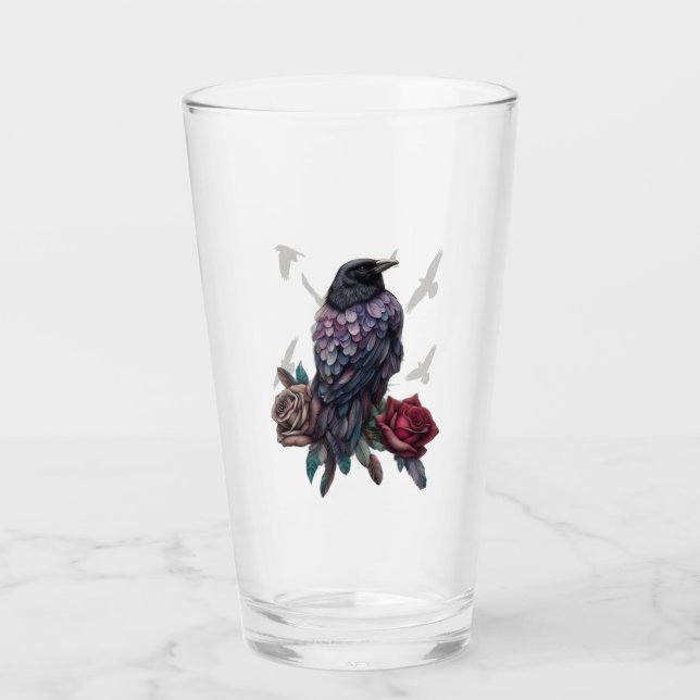 Copo De Pint Ravens Drinking or Beer Glass (Frente)